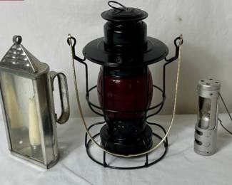 Collection of Lanterns - Dietz, Primitive Candle Holder Lantern, 5.5" Candle Lantern
