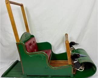 Handcrafted Wooden Child's Sled