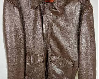 Vintage Cooper A-2 US Air Force Leather Bomber Jacket - size 44L