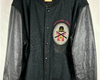Vintage Holloway Varsity Jacket - Wool & Leather - Size XL