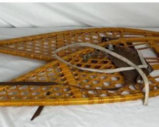Vintage Pair of Traditional Ojibwe Snowshoes - Larson & Larson Outdoor Designs
