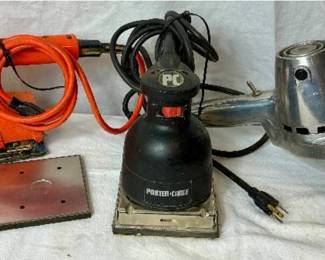 Corded Tool Bundle #2 Porta Cable Sander Model 330 Speed Block, Black & Decker Sander 2.8 Amp and Cyclo Buffer Model #5 2.0 Amp