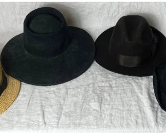 Collection #2 of Vintage Hats from F. Burgess & Co., HXC De Luxe Derby, Scala Fedora