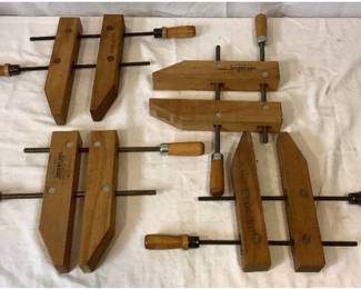 Jorgensen and Craftsman Wood Clamps - 2 Sets / 4 Pieces