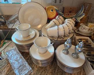 Lenox Moonspun china set