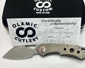 Olamic Cutlery Custom Folding Blad Knives!