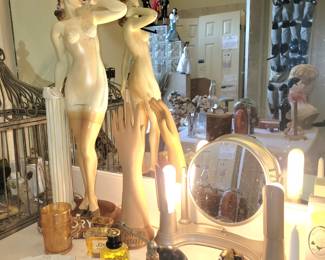 Store display and a Bel Ayre vanity lamp