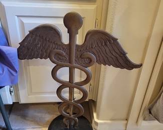 Brass Caduceus
