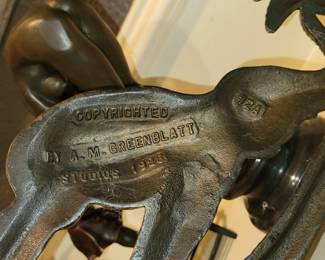 1928 Greenblatt cast iron door stop
