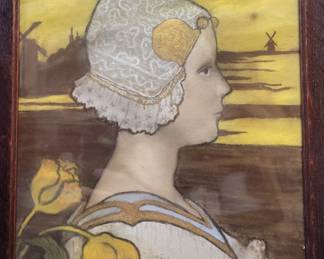 Paul Berthon Queen Wilhemina of the Netherlands lithograph