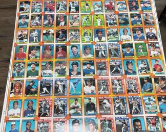 Uncut Press Sheet of 1990 Topps Baseball Cards