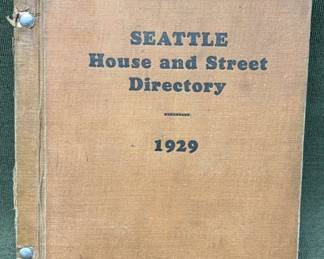 1929 Seattle House Street Directory