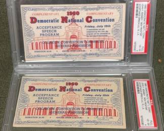 John F Kennedy 1960 Democratic National Convention Acceptance Speech Tickets