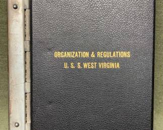 1944,Organization Regulations U.S.S. West Virginia Register No. 119.