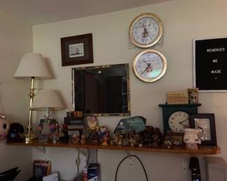 Lots of collectibles and also several pieces of Copley-Fairlawn City Schools memorabilia.