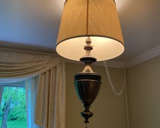 Stiffel brass swag lamp......two Stiffel table lamps also available.