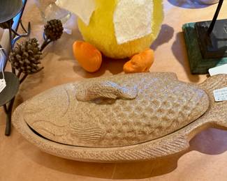 Stoneware fish casserole