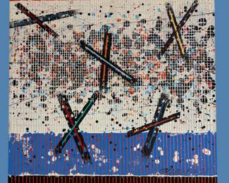 Paul Maxwell Original Acrylic on Canvas Relief Art