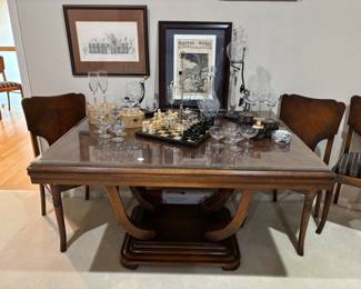 Antique Dining Table w/ chairs.