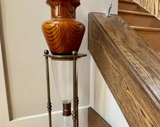 Large Brass Hourglass