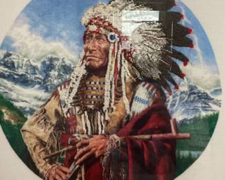 Needlepoint Native American art