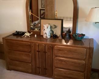 Dresser and mirror