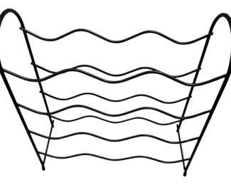 Black Metal Wine Rack