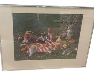 Framed Stuffed Animal Photo