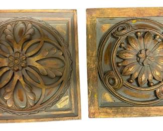 Vintage Heavy Molded Wall Hangings