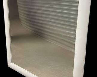 White Framed Mirror