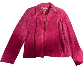 Coldwater Creek Pink Leather Jacket