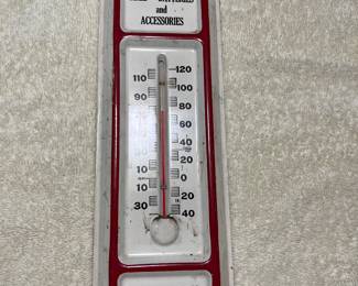 Vintage advertising thermometer for Ken's Cities Service in Marion NY
