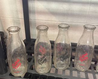 Eaton Dairy of Williamson vintage milk bottles.