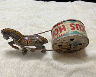 Marx tin musical horse.