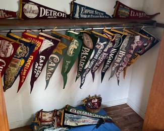 1920- 1960 pennants small, medium and large and in excellent condition.