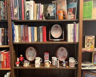 Large selection of the royal families books, magazines and collector plates.