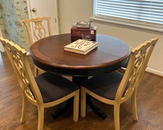 Kitchen Table, 3 chairs and bench