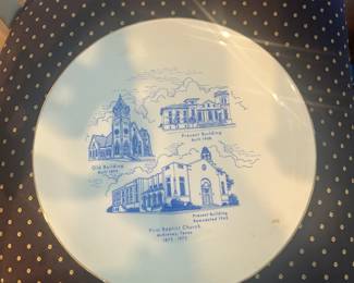 Vintage First Baptist Church McKinney Plate
