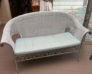 Wicker Bench