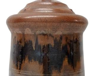 Very Cool Handmade Stoneware Lidded Jar