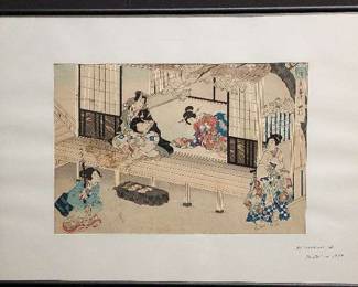 Toyokuni Japanese Woodblock Reprint * Tale of Genji