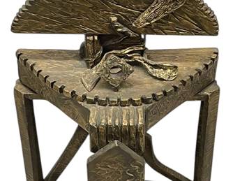 Unique One-of-a-Kind Bronze Metal “Extremely Heavy” Sculpture