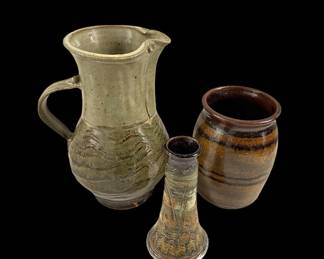Handmade Pottery Pieces * Dick Woppert Candlestick and more