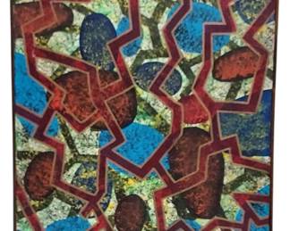 1990 Painting By: Debbie Davies (Speckled Stones Series #5) "Caged Stones