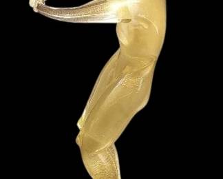 Possible Murano Large Gold Art Glass Sculpture