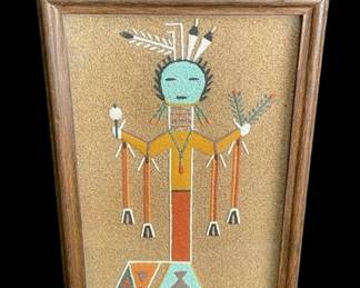 Navajo Sand Art Framed