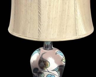New Modern Textured Glazed Lamp With New Shade