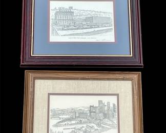 Framed Nevin Robinson Prints * Pittsburgh PA Scenes