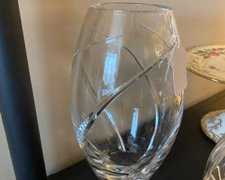 Tiffany crystal vase.