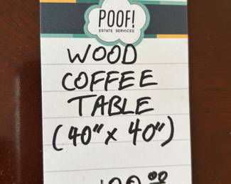Wood Coffee Table